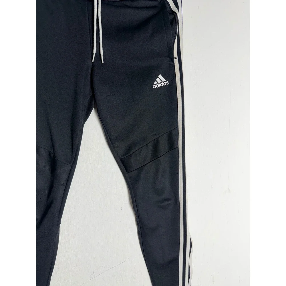 Adidas Tiro 17 Training Pants Black White Stripe Soccer Joggers XS